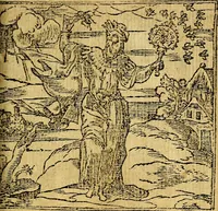 An illustration from Omnia D. And. Alciati emblemata : ad quae singula, praeter concinnas acutásque inscriptiones, lepidas & expressas imagines, ac caetera omnia, quae prioribus nostris editionibus cúm ad eorum distinctionem, tum ad ornatum & correctionem adhibita continebantur, : nunc primùm perelegantia persubtiliáq[ue] adiecta sunt epimuthia, quibus emblematum amplitudo quaecunq[ue] in iis dubia sunt aut obscura, tanquam perspicuis illustrantur (1566)