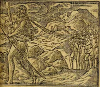 An illustration from Omnia D. And. Alciati emblemata : ad quae singula, praeter concinnas acutásque inscriptiones, lepidas & expressas imagines, ac caetera omnia, quae prioribus nostris editionibus cúm ad eorum distinctionem, tum ad ornatum & correctionem adhibita continebantur, : nunc primùm perelegantia persubtiliáq[ue] adiecta sunt epimuthia, quibus emblematum amplitudo quaecunq[ue] in iis dubia sunt aut obscura, tanquam perspicuis illustrantur (1566)