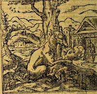 An illustration from Omnia D. And. Alciati emblemata : ad quae singula, praeter concinnas acutásque inscriptiones, lepidas & expressas imagines, ac caetera omnia, quae prioribus nostris editionibus cúm ad eorum distinctionem, tum ad ornatum & correctionem adhibita continebantur, : nunc primùm perelegantia persubtiliáq[ue] adiecta sunt epimuthia, quibus emblematum amplitudo quaecunq[ue] in iis dubia sunt aut obscura, tanquam perspicuis illustrantur (1566)