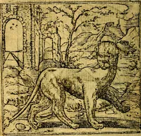 An illustration from Omnia D. And. Alciati emblemata : ad quae singula, praeter concinnas acutásque inscriptiones, lepidas & expressas imagines, ac caetera omnia, quae prioribus nostris editionibus cúm ad eorum distinctionem, tum ad ornatum & correctionem adhibita continebantur, : nunc primùm perelegantia persubtiliáq[ue] adiecta sunt epimuthia, quibus emblematum amplitudo quaecunq[ue] in iis dubia sunt aut obscura, tanquam perspicuis illustrantur (1566)