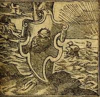 Picture 24 of 238 from Omnia D. And. Alciati emblemata : ad quae singula, praeter concinnas acutásque inscriptiones, lepidas & expressas imagines, ac caetera omnia, quae prioribus nostris editionibus cúm ad eorum distinctionem, tum ad ornatum & correctionem adhibita continebantur, : nunc primùm perelegantia persubtiliáq[ue] adiecta sunt epimuthia, quibus emblematum amplitudo quaecunq[ue] in iis dubia sunt aut obscura, tanquam perspicuis illustrantur (1566), leaf 34