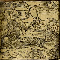 An illustration from Omnia D. And. Alciati emblemata : ad quae singula, praeter concinnas acutásque inscriptiones, lepidas & expressas imagines, ac caetera omnia, quae prioribus nostris editionibus cúm ad eorum distinctionem, tum ad ornatum & correctionem adhibita continebantur, : nunc primùm perelegantia persubtiliáq[ue] adiecta sunt epimuthia, quibus emblematum amplitudo quaecunq[ue] in iis dubia sunt aut obscura, tanquam perspicuis illustrantur (1566)