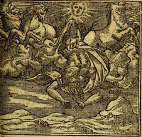 An illustration from Omnia D. And. Alciati emblemata : ad quae singula, praeter concinnas acutásque inscriptiones, lepidas & expressas imagines, ac caetera omnia, quae prioribus nostris editionibus cúm ad eorum distinctionem, tum ad ornatum & correctionem adhibita continebantur, : nunc primùm perelegantia persubtiliáq[ue] adiecta sunt epimuthia, quibus emblematum amplitudo quaecunq[ue] in iis dubia sunt aut obscura, tanquam perspicuis illustrantur (1566)