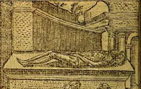 An illustration from Omnia D. And. Alciati emblemata : ad quae singula, praeter concinnas acutásque inscriptiones, lepidas & expressas imagines, ac caetera omnia, quae prioribus nostris editionibus cúm ad eorum distinctionem, tum ad ornatum & correctionem adhibita continebantur, : nunc primùm perelegantia persubtiliáq[ue] adiecta sunt epimuthia, quibus emblematum amplitudo quaecunq[ue] in iis dubia sunt aut obscura, tanquam perspicuis illustrantur (1566)