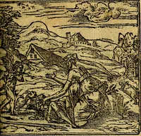 An illustration from Omnia D. And. Alciati emblemata : ad quae singula, praeter concinnas acutásque inscriptiones, lepidas & expressas imagines, ac caetera omnia, quae prioribus nostris editionibus cúm ad eorum distinctionem, tum ad ornatum & correctionem adhibita continebantur, : nunc primùm perelegantia persubtiliáq[ue] adiecta sunt epimuthia, quibus emblematum amplitudo quaecunq[ue] in iis dubia sunt aut obscura, tanquam perspicuis illustrantur (1566)