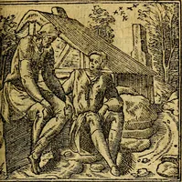An illustration from Omnia D. And. Alciati emblemata : ad quae singula, praeter concinnas acutásque inscriptiones, lepidas & expressas imagines, ac caetera omnia, quae prioribus nostris editionibus cúm ad eorum distinctionem, tum ad ornatum & correctionem adhibita continebantur, : nunc primùm perelegantia persubtiliáq[ue] adiecta sunt epimuthia, quibus emblematum amplitudo quaecunq[ue] in iis dubia sunt aut obscura, tanquam perspicuis illustrantur (1566)