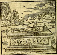 An illustration from Omnia D. And. Alciati Emblemata : ad qvae singula praeter concinnas acutásque inscriptiones, lepidas & expressas imagines, ac caetera omnia, quae prioribus nostris editionibus cùm ad eorum distinctionem, tum ad ornatum & correctionem adhibita continebantur, : nunc primùm perelegantia persubtiliaq́ [ue] (1564)