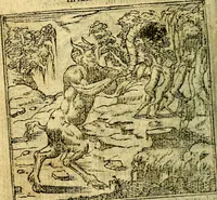 An illustration from Omnia D. And. Alciati Emblemata : ad qvae singula praeter concinnas acutásque inscriptiones, lepidas & expressas imagines, ac caetera omnia, quae prioribus nostris editionibus cùm ad eorum distinctionem, tum ad ornatum & correctionem adhibita continebantur, : nunc primùm perelegantia persubtiliaq́ [ue] (1564)
