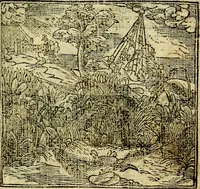An illustration from Omnia D. And. Alciati Emblemata : ad qvae singula praeter concinnas acutásque inscriptiones, lepidas & expressas imagines, ac caetera omnia, quae prioribus nostris editionibus cùm ad eorum distinctionem, tum ad ornatum & correctionem adhibita continebantur, : nunc primùm perelegantia persubtiliaq́ [ue] (1564)