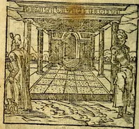 An illustration from Omnia D. And. Alciati Emblemata : ad qvae singula praeter concinnas acutásque inscriptiones, lepidas & expressas imagines, ac caetera omnia, quae prioribus nostris editionibus cùm ad eorum distinctionem, tum ad ornatum & correctionem adhibita continebantur, : nunc primùm perelegantia persubtiliaq́ [ue] (1564)