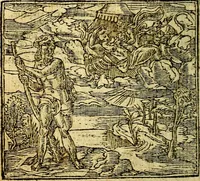 An illustration from Omnia D. And. Alciati Emblemata : ad qvae singula praeter concinnas acutásque inscriptiones, lepidas & expressas imagines, ac caetera omnia, quae prioribus nostris editionibus cùm ad eorum distinctionem, tum ad ornatum & correctionem adhibita continebantur, : nunc primùm perelegantia persubtiliaq́ [ue] (1564)