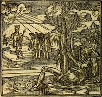 An illustration from Omnia D. And. Alciati Emblemata : ad qvae singula praeter concinnas acutásque inscriptiones, lepidas & expressas imagines, ac caetera omnia, quae prioribus nostris editionibus cùm ad eorum distinctionem, tum ad ornatum & correctionem adhibita continebantur, : nunc primùm perelegantia persubtiliaq́ [ue] (1564)