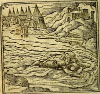 An illustration from Omnia D. And. Alciati Emblemata : ad qvae singula praeter concinnas acutásque inscriptiones, lepidas & expressas imagines, ac caetera omnia, quae prioribus nostris editionibus cùm ad eorum distinctionem, tum ad ornatum & correctionem adhibita continebantur, : nunc primùm perelegantia persubtiliaq́ [ue] (1564)