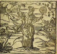 An illustration from Omnia D. And. Alciati Emblemata : ad qvae singula praeter concinnas acutásque inscriptiones, lepidas & expressas imagines, ac caetera omnia, quae prioribus nostris editionibus cùm ad eorum distinctionem, tum ad ornatum & correctionem adhibita continebantur, : nunc primùm perelegantia persubtiliaq́ [ue] (1564)