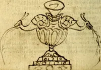 An illustration from Omnia D. And. Alciati Emblemata : ad qvae singula praeter concinnas acutásque inscriptiones, lepidas & expressas imagines, ac caetera omnia, quae prioribus nostris editionibus cùm ad eorum distinctionem, tum ad ornatum & correctionem adhibita continebantur, : nunc primùm perelegantia persubtiliaq́ [ue] (1564)