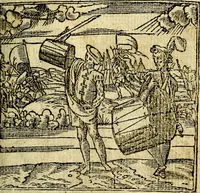 An illustration from Omnia D. And. Alciati Emblemata : ad qvae singula praeter concinnas acutásque inscriptiones, lepidas & expressas imagines, ac caetera omnia, quae prioribus nostris editionibus cùm ad eorum distinctionem, tum ad ornatum & correctionem adhibita continebantur, : nunc primùm perelegantia persubtiliaq́ [ue] (1564)