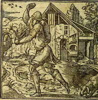 An illustration from Omnia D. And. Alciati Emblemata : ad qvae singula praeter concinnas acutásque inscriptiones, lepidas & expressas imagines, ac caetera omnia, quae prioribus nostris editionibus cùm ad eorum distinctionem, tum ad ornatum & correctionem adhibita continebantur, : nunc primùm perelegantia persubtiliaq́ [ue] (1564)