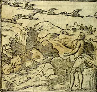 An illustration from Omnia D. And. Alciati Emblemata : ad qvae singula praeter concinnas acutásque inscriptiones, lepidas & expressas imagines, ac caetera omnia, quae prioribus nostris editionibus cùm ad eorum distinctionem, tum ad ornatum & correctionem adhibita continebantur, : nunc primùm perelegantia persubtiliaq́ [ue] (1564)