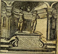 An illustration from Omnia D. And. Alciati Emblemata : ad qvae singula praeter concinnas acutásque inscriptiones, lepidas & expressas imagines, ac caetera omnia, quae prioribus nostris editionibus cùm ad eorum distinctionem, tum ad ornatum & correctionem adhibita continebantur, : nunc primùm perelegantia persubtiliaq́ [ue] (1564)