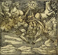 An illustration from Omnia D. And. Alciati Emblemata : ad qvae singula praeter concinnas acutásque inscriptiones, lepidas & expressas imagines, ac caetera omnia, quae prioribus nostris editionibus cùm ad eorum distinctionem, tum ad ornatum & correctionem adhibita continebantur, : nunc primùm perelegantia persubtiliaq́ [ue] (1564)
