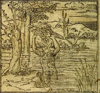 An illustration from Omnia D. And. Alciati Emblemata : ad qvae singula praeter concinnas acutásque inscriptiones, lepidas & expressas imagines, ac caetera omnia, quae prioribus nostris editionibus cùm ad eorum distinctionem, tum ad ornatum & correctionem adhibita continebantur, : nunc primùm perelegantia persubtiliaq́ [ue] (1564)