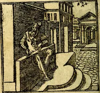 An illustration from Omnia D. And. Alciati Emblemata : ad qvae singula praeter concinnas acutásque inscriptiones, lepidas & expressas imagines, ac caetera omnia, quae prioribus nostris editionibus cùm ad eorum distinctionem, tum ad ornatum & correctionem adhibita continebantur, : nunc primùm perelegantia persubtiliaq́ [ue] (1564)