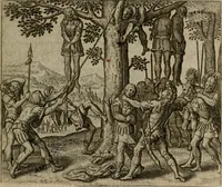 An illustration from Omnium virtutum christianarum exemplo Dauidis : pastoris, militis, ducis, exsulis ac prophetae longe praestantissimi nobis adumbratarum speculum purum ac pellucidum, omnibus & singulis piè ac Christianè vivere volentibus perutile ac necessarium : quod etiam figuris Aeneis perpulchris ac artificiosis adornatum (1632)