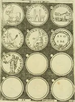 An illustration from Omnivm Caesarvm verissimae imagines ex antiqvis nvmismatis desvmptae : addita per brevi civvsqve vitae descriptiones ac diligenti eorvm qvae reperiri potvervnt nvmismatvm aversae partis delineatione ... (1554)