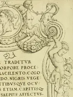 An illustration from Omnivm Caesarvm verissimae imagines ex antiqvis nvmismatis desvmptae : addita per brevi civvsqve vitae descriptiones ac diligenti eorvm qvae reperiri potvervnt nvmismatvm aversae partis delineatione ... (1554)