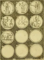 An illustration from Omnivm Caesarvm verissimae imagines ex antiqvis nvmismatis desvmptae : addita per brevi civvsqve vitae descriptiones ac diligenti eorvm qvae reperiri potvervnt nvmismatvm aversae partis delineatione ... (1554)