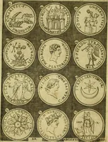 An illustration from Omnivm Caesarvm verissimae imagines ex antiqvis nvmismatis desvmptae : addita per brevi civvsqve vitae descriptiones ac diligenti eorvm qvae reperiri potvervnt nvmismatvm aversae partis delineatione ... (1554)