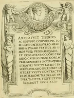 An illustration from Omnivm Caesarvm verissimae imagines ex antiqvis nvmismatis desvmptae : addita per brevi civvsqve vitae descriptiones ac diligenti eorvm qvae reperiri potvervnt nvmismatvm aversae partis delineatione ... (1554)