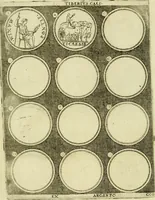 An illustration from Omnivm Caesarvm verissimae imagines ex antiqvis nvmismatis desvmptae : addita per brevi civvsqve vitae descriptiones ac diligenti eorvm qvae reperiri potvervnt nvmismatvm aversae partis delineatione ... (1554)