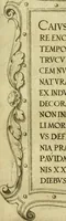 An illustration from Omnivm Caesarvm verissimae imagines ex antiqvis nvmismatis desvmptae : addita per brevi civvsqve vitae descriptiones ac diligenti eorvm qvae reperiri potvervnt nvmismatvm aversae partis delineatione ... (1554)