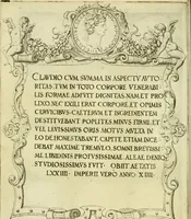 An illustration from Omnivm Caesarvm verissimae imagines ex antiqvis nvmismatis desvmptae : addita per brevi civvsqve vitae descriptiones ac diligenti eorvm qvae reperiri potvervnt nvmismatvm aversae partis delineatione ... (1554)