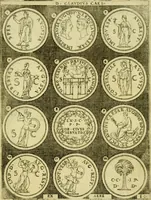An illustration from Omnivm Caesarvm verissimae imagines ex antiqvis nvmismatis desvmptae : addita per brevi civvsqve vitae descriptiones ac diligenti eorvm qvae reperiri potvervnt nvmismatvm aversae partis delineatione ... (1554)