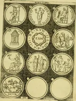 An illustration from Omnivm Caesarvm verissimae imagines ex antiqvis nvmismatis desvmptae : addita per brevi civvsqve vitae descriptiones ac diligenti eorvm qvae reperiri potvervnt nvmismatvm aversae partis delineatione ... (1554)