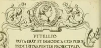 An illustration from Omnivm Caesarvm verissimae imagines ex antiqvis nvmismatis desvmptae : addita per brevi civvsqve vitae descriptiones ac diligenti eorvm qvae reperiri potvervnt nvmismatvm aversae partis delineatione ... (1554)