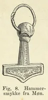 Picture 8 of 12 from Om nordboernes gudedyrkelse og gudetro i hedenold : en antikvarisk undersøgelse (1876), leaf 84