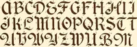 An illustration from One hundred alphabets for the show card writer; a collection of the best alphabets used by the leading show card writers, with many examples of show cards and window signs for all occasions (1919)