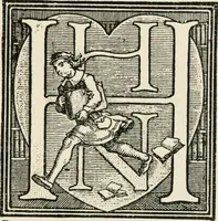 An illustration from One hundred book plates engraved on wood (1901)