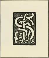 An illustration from One hundred book plates engraved on wood (1901)