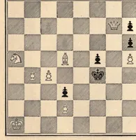 An illustration from One hundred chess problems (1883)