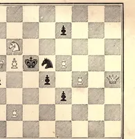 An illustration from One hundred chess problems (1883)