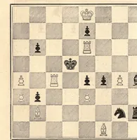 An illustration from One hundred chess problems (1883)