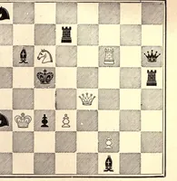 An illustration from One hundred chess problems (1883)