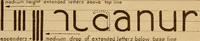 Picture 2 of 9 from One hundred loose leaf lessons in lettering with pen and brush; Gordon system, adapting the familiar music staff as an aid to correct alignment and construction of letters, introducing a series of alphabets for show card writing and commercial art work (1920), leaf 8