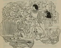 An illustration from The one primeval language : traced experimentally through ancient inscriptions in alphabetic characters of lost powers from the four continents... (1851)
