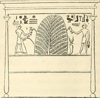 An illustration from The one primeval language traced experimentally through ancient inscriptions in alphabetic characters of lost powers from the four continents including the voice of Israel from the rocks of Sinai and the vestiges of patriarchal tradition from the monuments of Egypt, Eturia, and southern Arabia (1851)