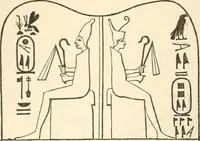 An illustration from The one primeval language traced experimentally through ancient inscriptions in alphabetic characters of lost powers from the four continents including the voice of Israel from the rocks of Sinai and the vestiges of patriarchal tradition from the monuments of Egypt, Eturia, and southern Arabia (1851)